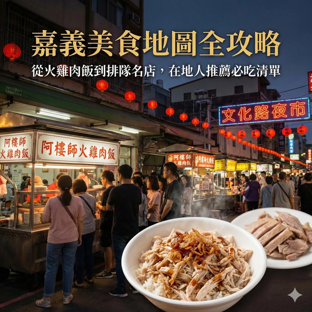嘉義美食地圖全攻略：從火雞肉飯到排隊名店
